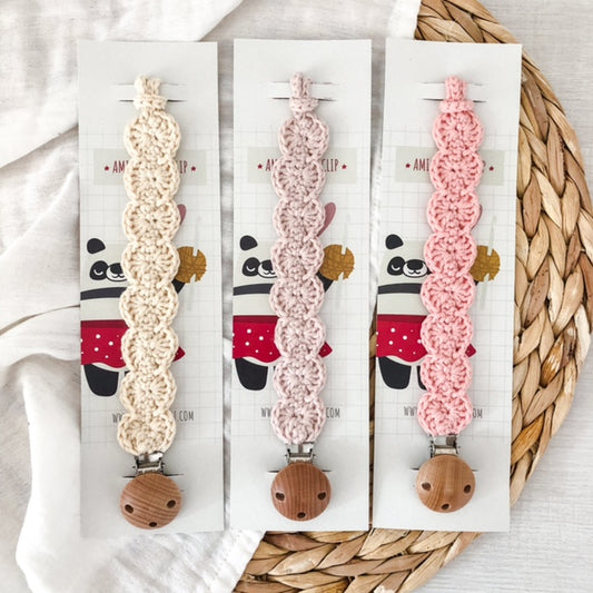 SET da 2 Catenelle Portaciuccio 100% cotone organico