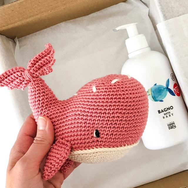 AMIGUmaMI Box Large Whale Pink