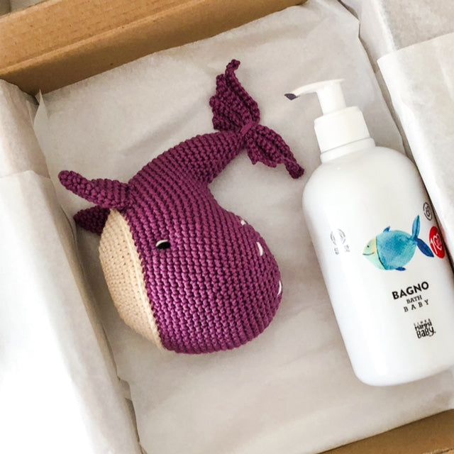 AMIGUmaMI Box Large Whale Violet