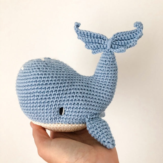 AMIGUmaMI Box Large Whale LightBlue