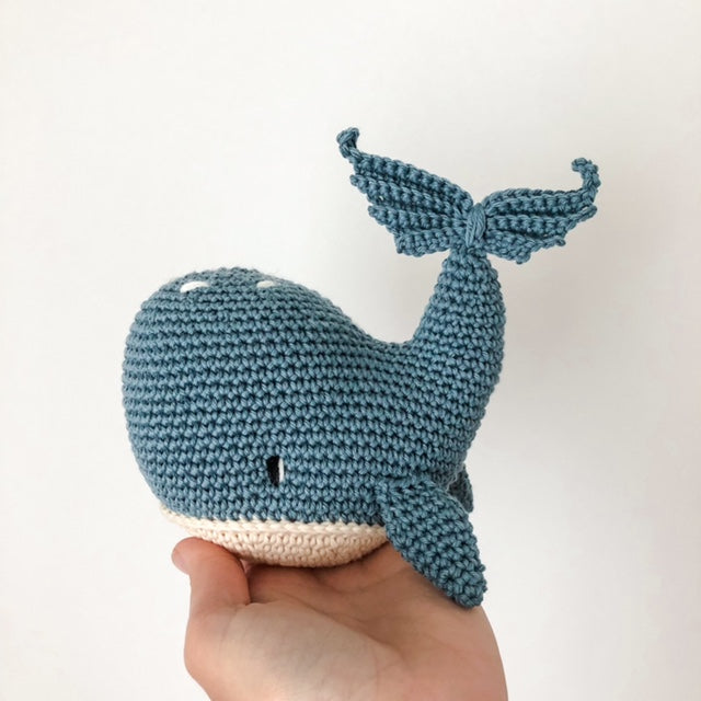 AMIGUmaMI Box Large Whale Blue