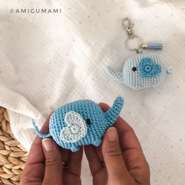 Portachiavi Elefante Blu