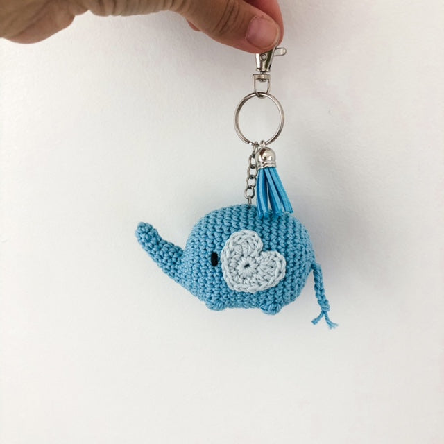 Portachiavi Elefante Blu