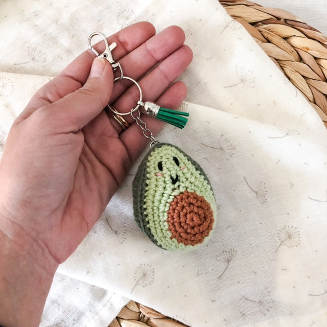 Portachiavi Avocado nappa verde