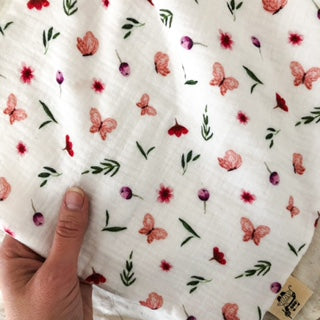 Set Doudou Toby fiori&farfalle + portaciuccio