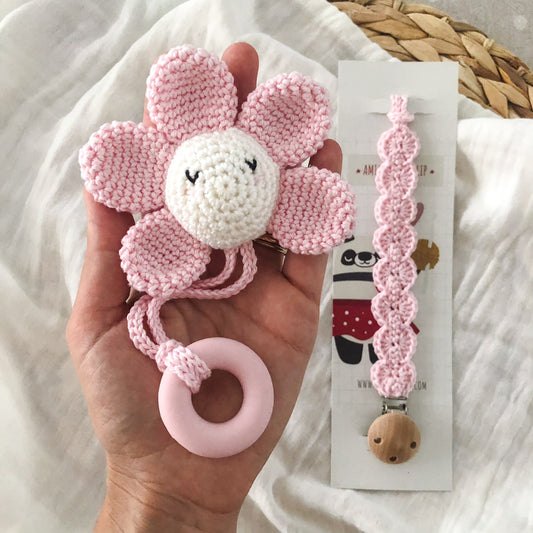 Sonaglio Fiore + Portaciuccio "Pink"