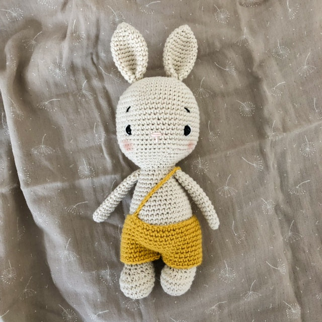 Coniglio con salopette "Yellow"