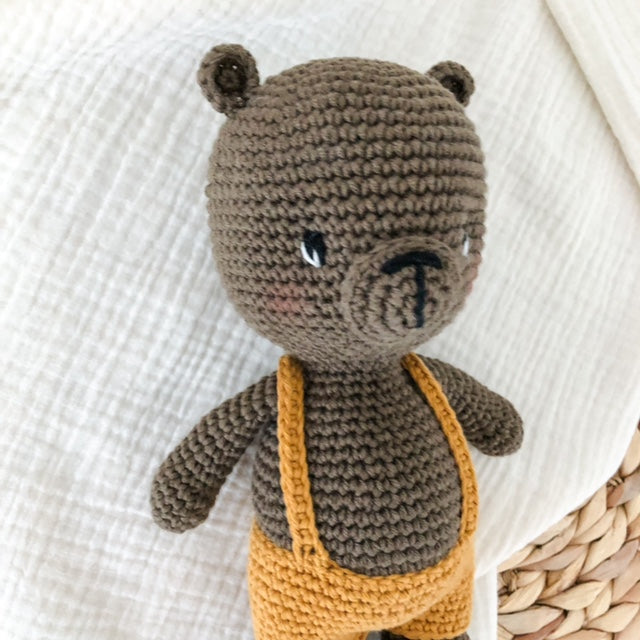 AMIGUmaMI Box Large Orso Yellow