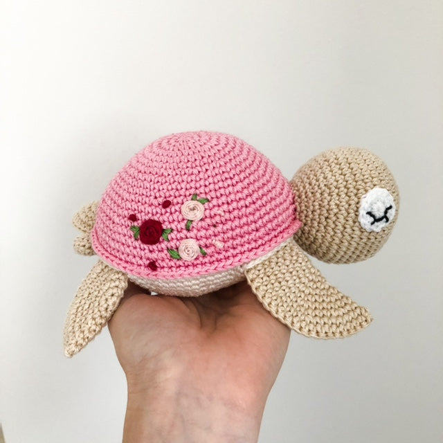 Tartaruga con Ricamo "Pink"