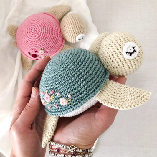 Tartaruga con Ricamo "Ottanio"