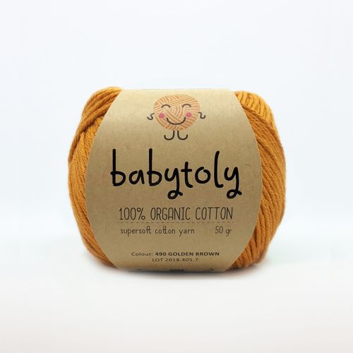 Organic Cotton Yarn - GOLDEN BROWN