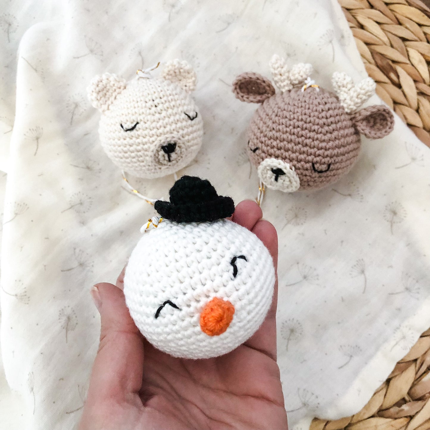 PREORDINE Set 3 Christmas Ball Snowman-Reindeer-Polar bear
