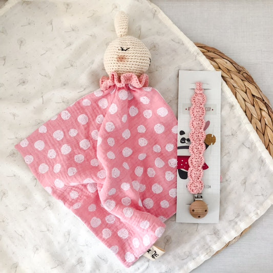 Set Doudou Olly Rosa Pois + portaciuccio