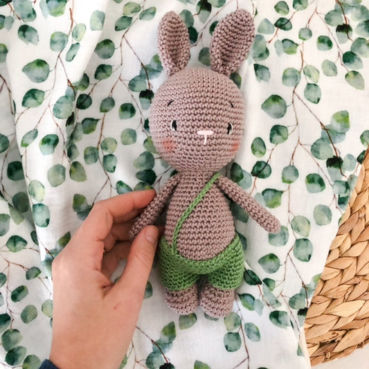 Coniglio con salopette "Green"