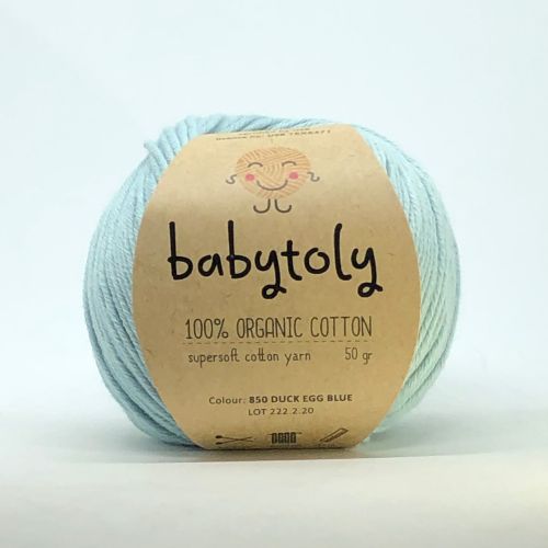 Organic Cotton Yarn - DUCK EGG BLUE